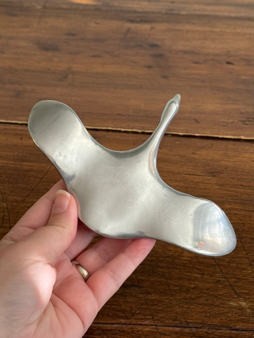 Vintage Hoselton Aluminum Bird in Flight Sculpture